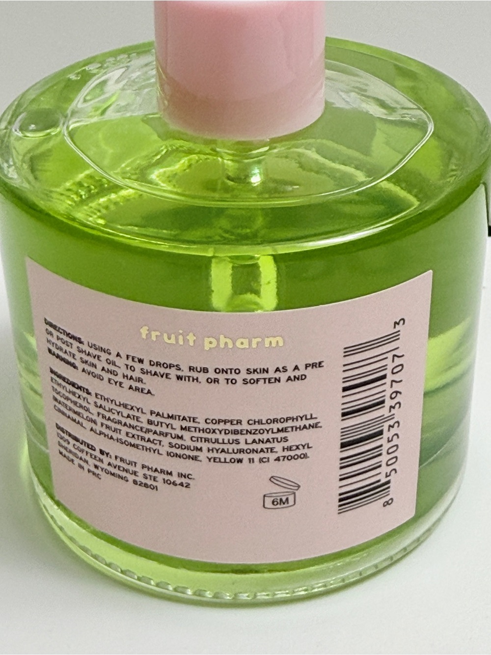 Fruit Pharm Watermelon Sugar Smoothing Shave Oil 3.4 fl oz — NEW! - Picture 3 of 3